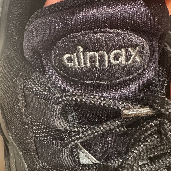 Nike Men's Triple Black Air Max Sneakers - Picture 3 of 5